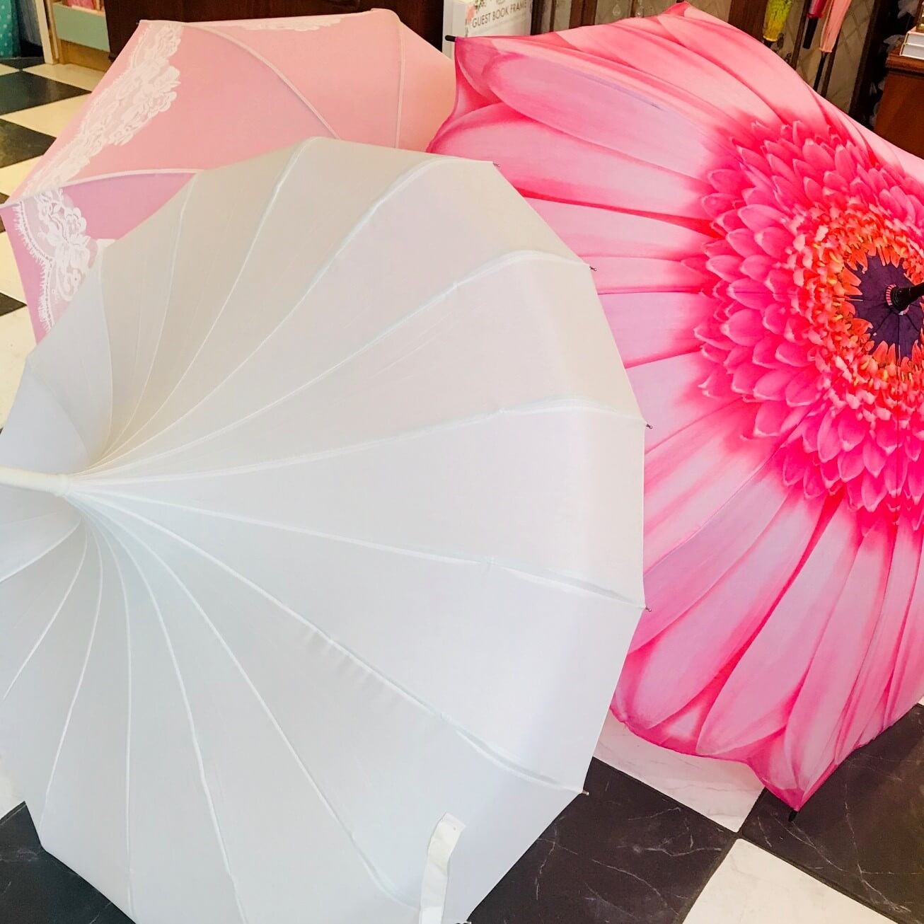 anne butterslip pink umbrellas close up