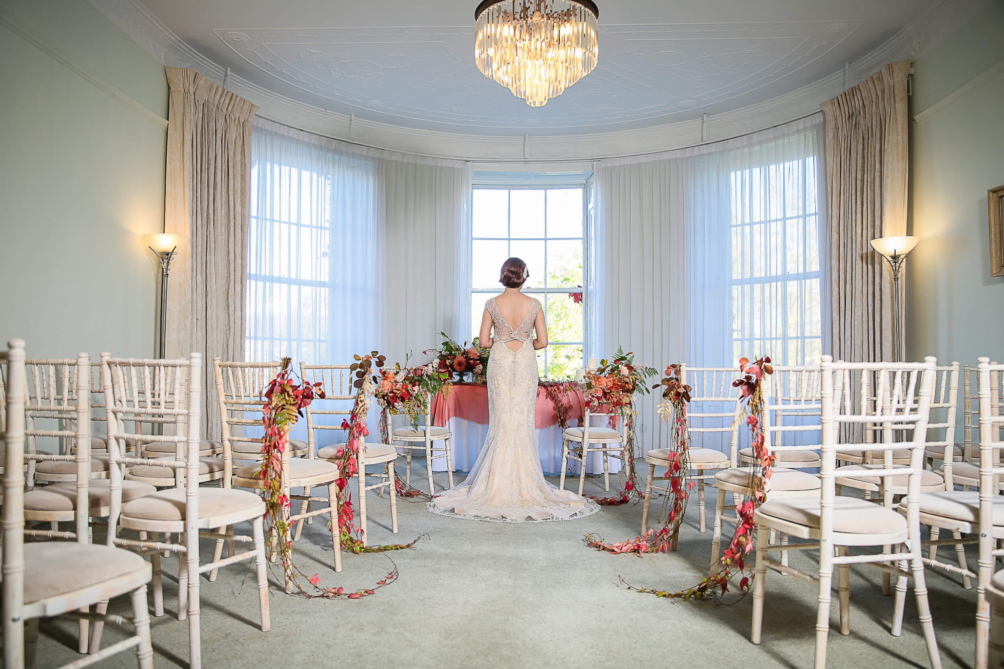 wedding shoot ceremony room